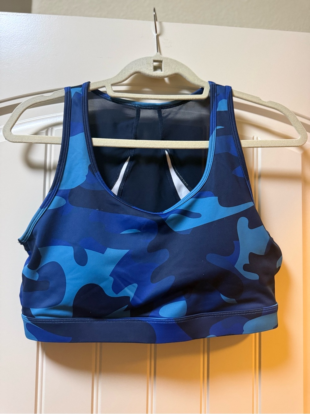 ZYIA Blue Camouflage Sports Bra